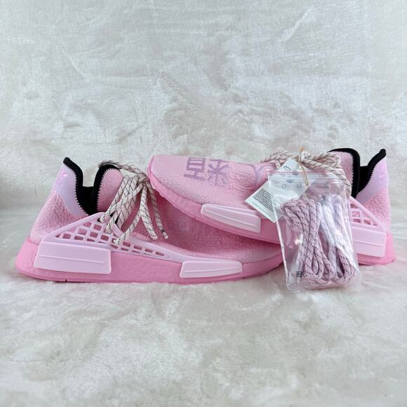 Adidas Pharrell Williams Hu NMD Knit Sneakers Men\'s Size 10.5 Pink GY0088 main image 8